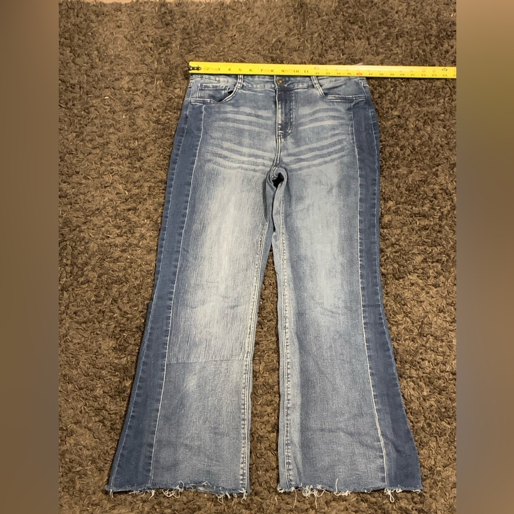 Blue Denim Flare Jeans